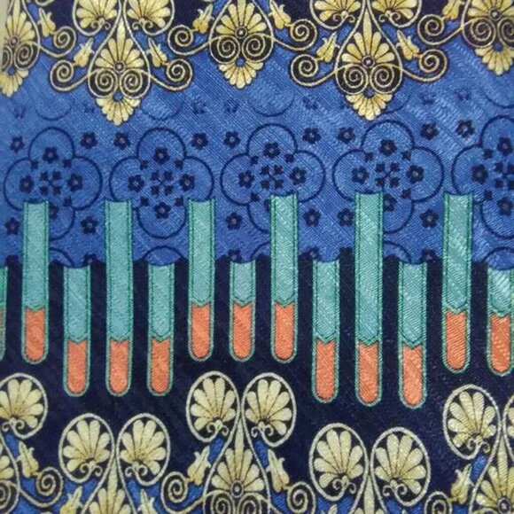 Tesoro Rosso uomo moda Silk Mens Necktie - Picture 5 of 5